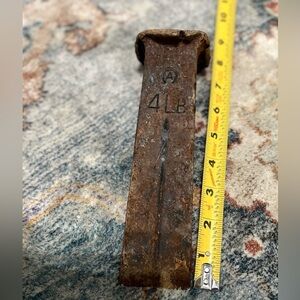 Vintage steel splitting wedge